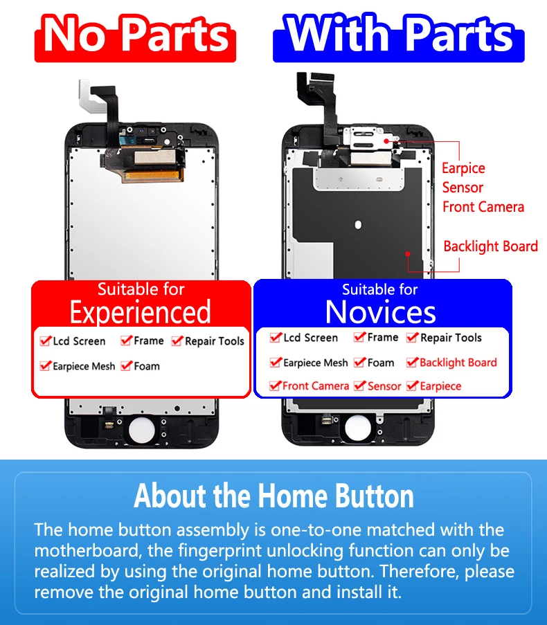 NOHON ЖК-дисплей для iPhone 7 6 6S 8 Plus X XS XR pantalla Экран 3D Сенсорный дигитайзер в сборе