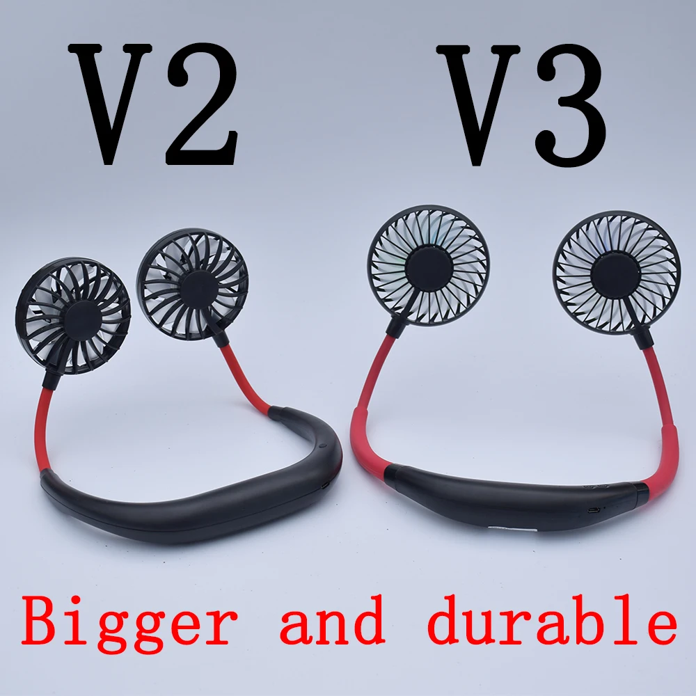 Улучшенный шейный вентилятор для ароматерапии подсветка шеи портативный мини с