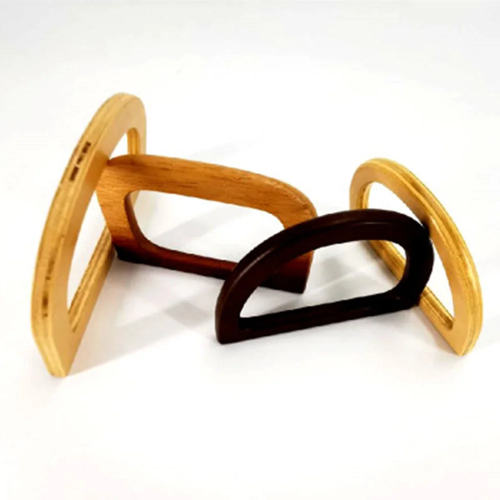 

1pcs Wooden Handle Replacement Diy Purse Handbag Bag Handles Ring Portable Bag Strap Tote Bag Accessories Handbags Leather Belt