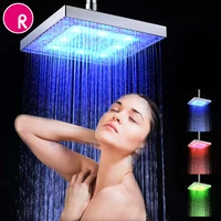 magixun shower head led rainfall shower head square shower head automatically color changing temperature sensor showerhead