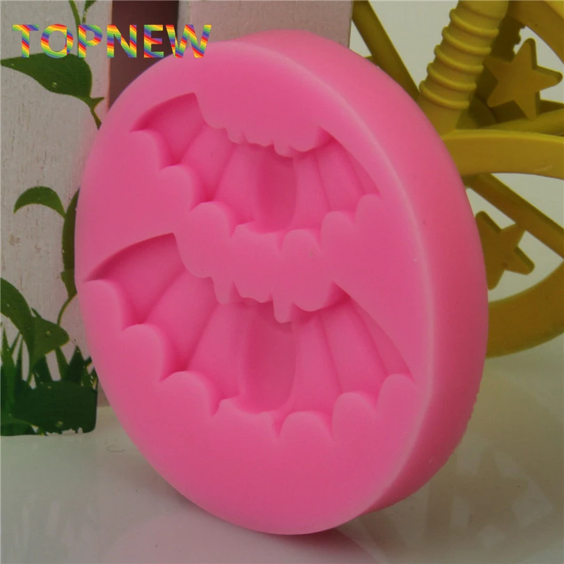 Силиконовая форма для украшения на Хэллоуин летучих мышей помадки торта