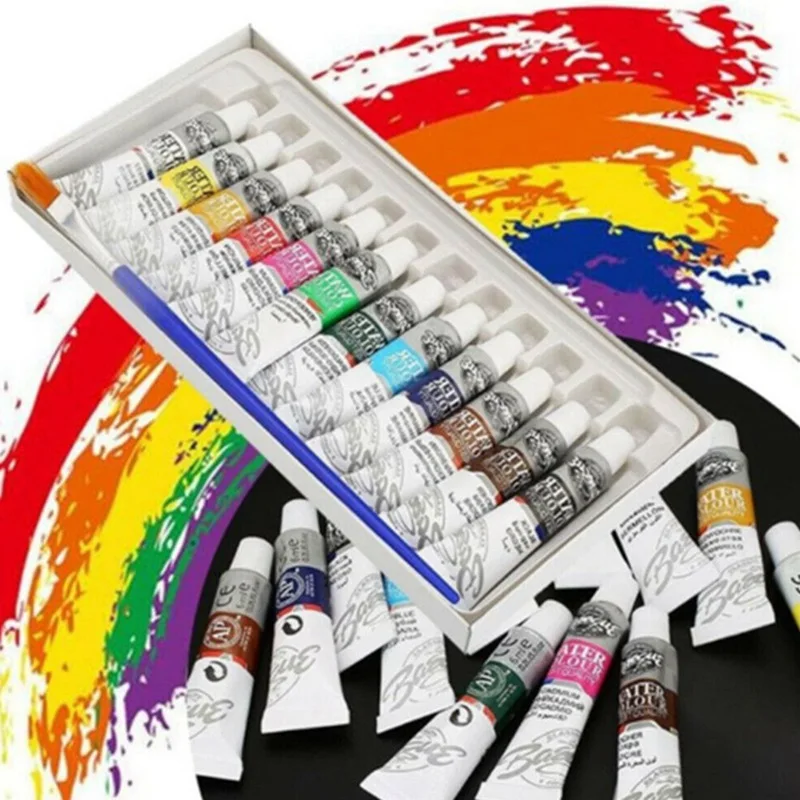 

Children's ceramic stone painting DIY art painting paint 12 colors 6ml acrylic paint set