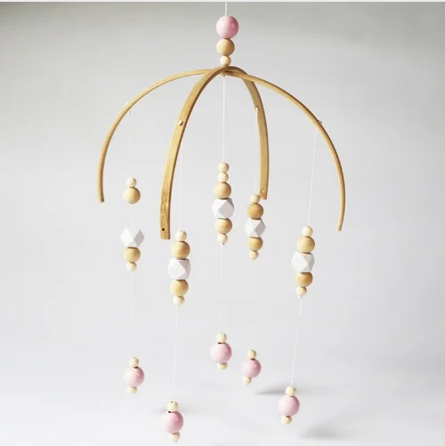 Мобиль для детской кроватки погремушки игрушки деревянные ветряные