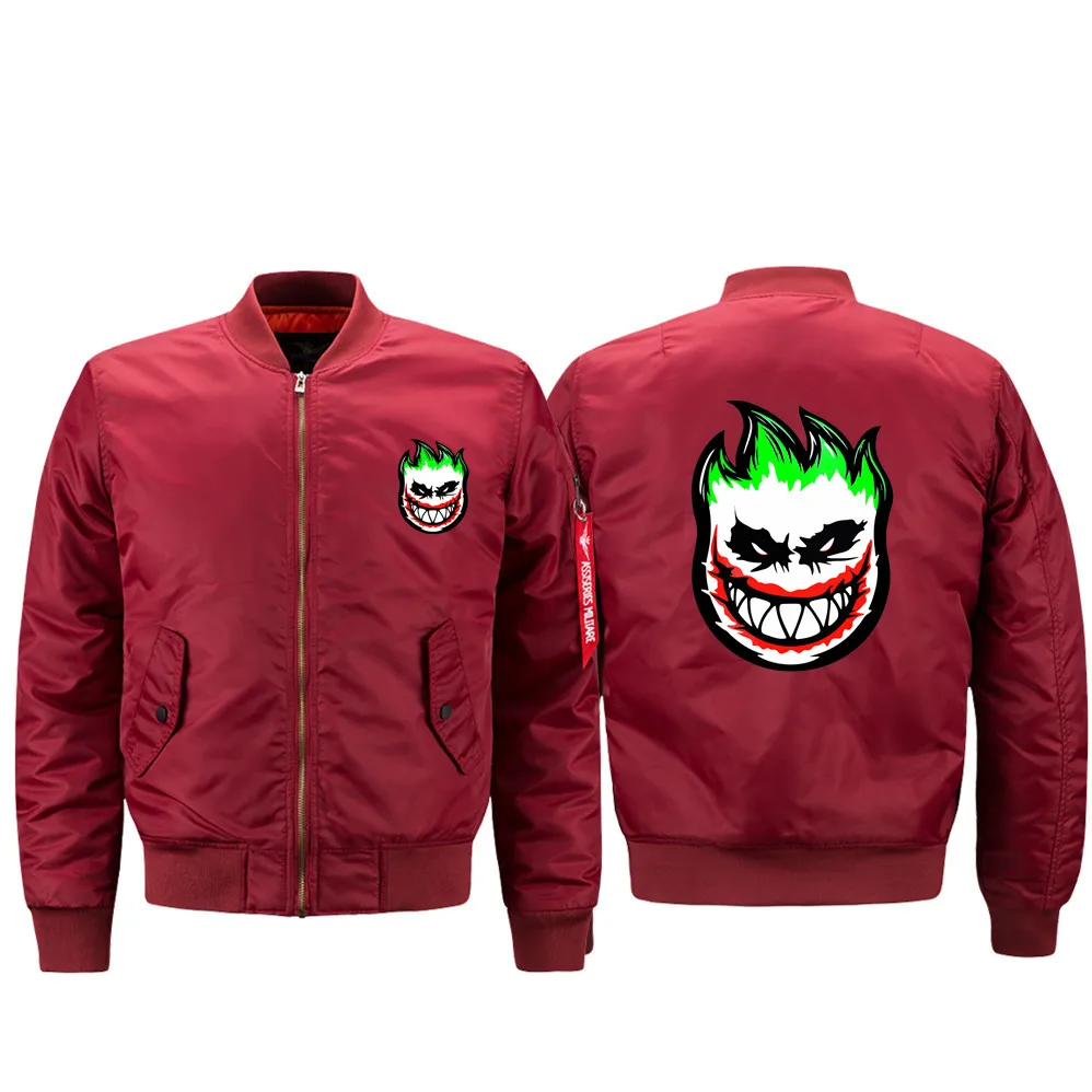 White Winter Spitfire Skateboards Sitcoms Ma1 Thick Windbreaker Air Pilot Thicken Men Jacket Bomber Oversized 5xl off | Мужская одежда