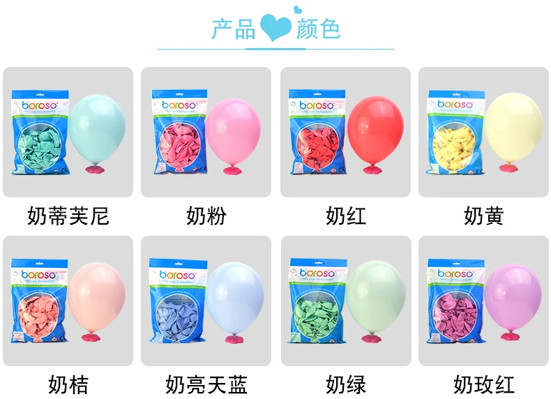 Для 10/12 дюймов Макарон цвет воздушных шаров для дня рождения и свадебной вечеринки вечерние украшения Воздушные шары 100 шт./пакет