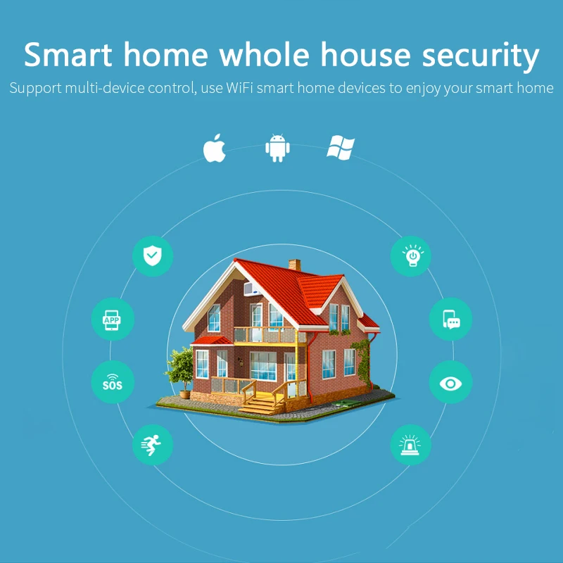 

Tuya Home Security Alarm System Infrared Detector Remote Control Smart Life APP Control Module Smart WiFi PIR Motion Sensor
