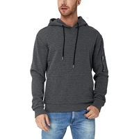 men sweatshirts long sleeve hooded neck zipper tops kangaroo pockets casual party street loose pullover hoodies tops