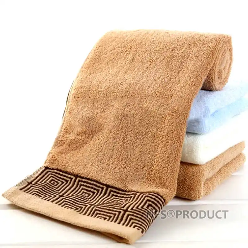 

Bathroom Bath Towel For Audlts 100% Cotton Geometric Pattern Solid Color Yellow Blue White 70x140cm Terry Hand Face Towels