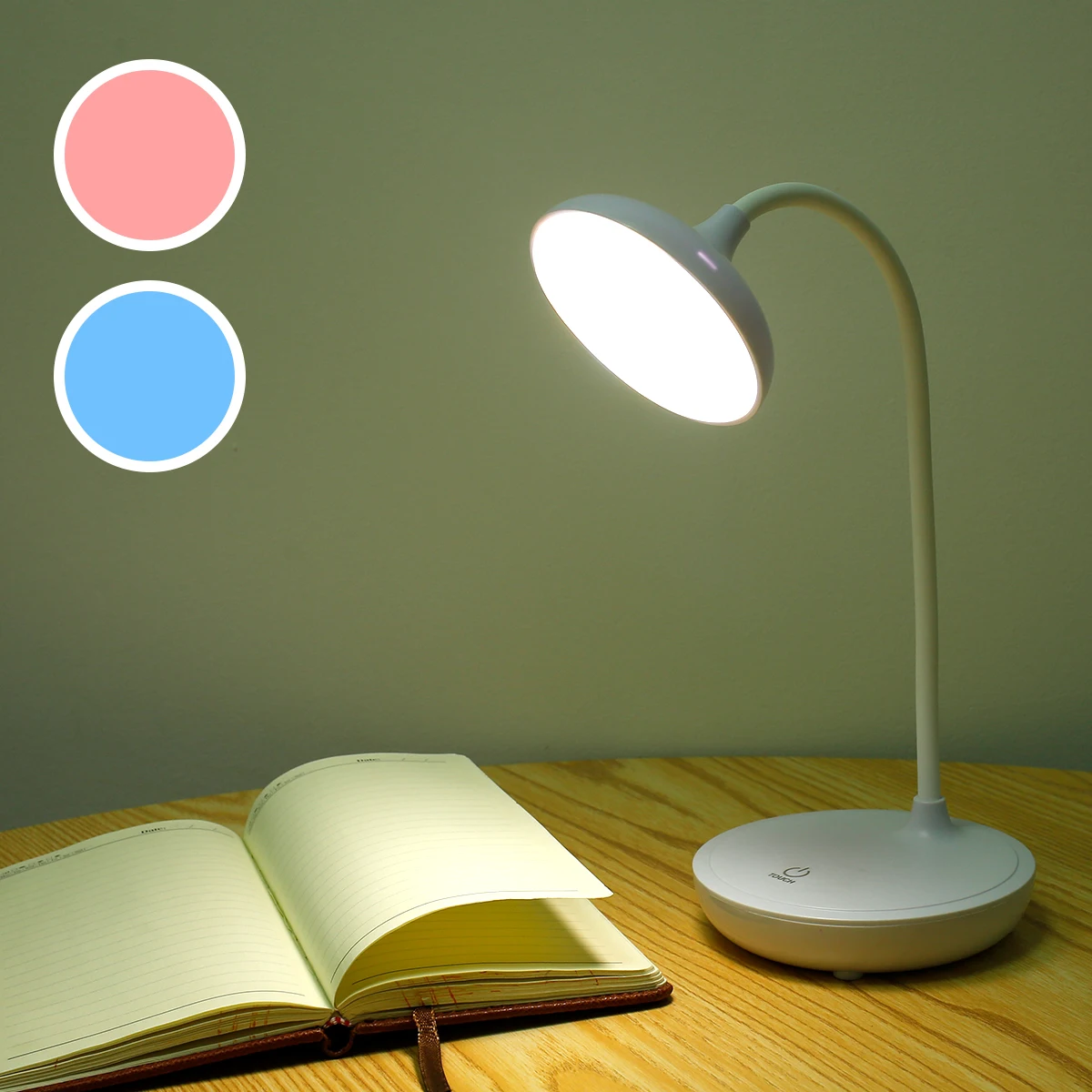 

LED Light Dropshipping Desk Lamp Touch Table Lamps For Living Room Gooseneck Desktop Foldable Dimmable Eye Protection Study Lamp