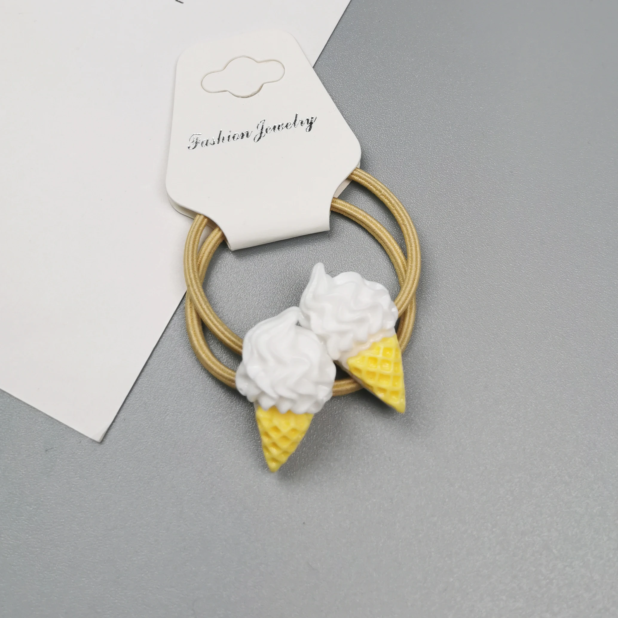 Новинка летние детские резинки для волос с мороженым тонких Эластичные