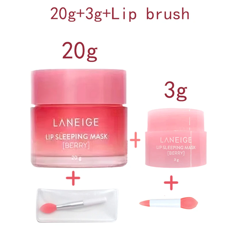 

Korea lips care lip sleep mask night sleep hydrated maintenance lip balm pink lips whitening cream nourish protect 3g 01