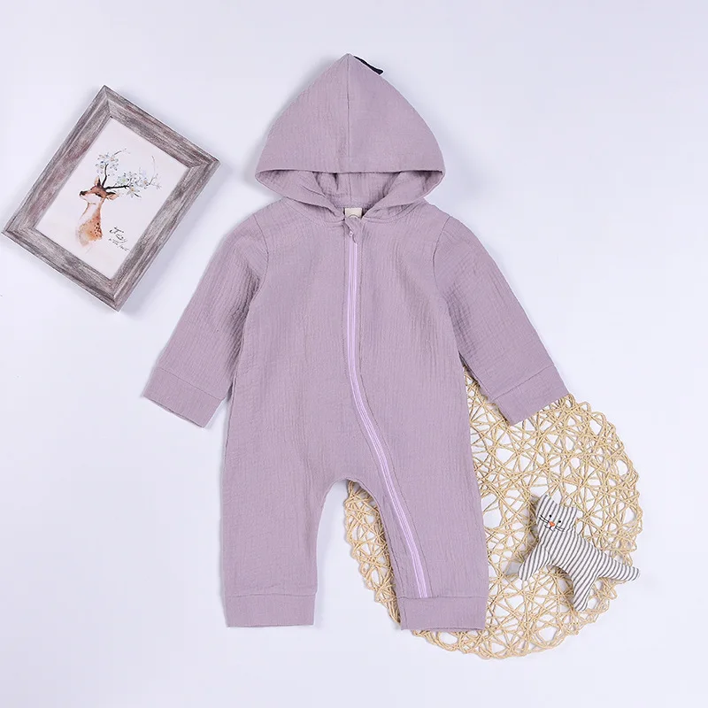 2020 осенняя одежда для малышей девочек и мальчиков комбинезон на застежке-молнии