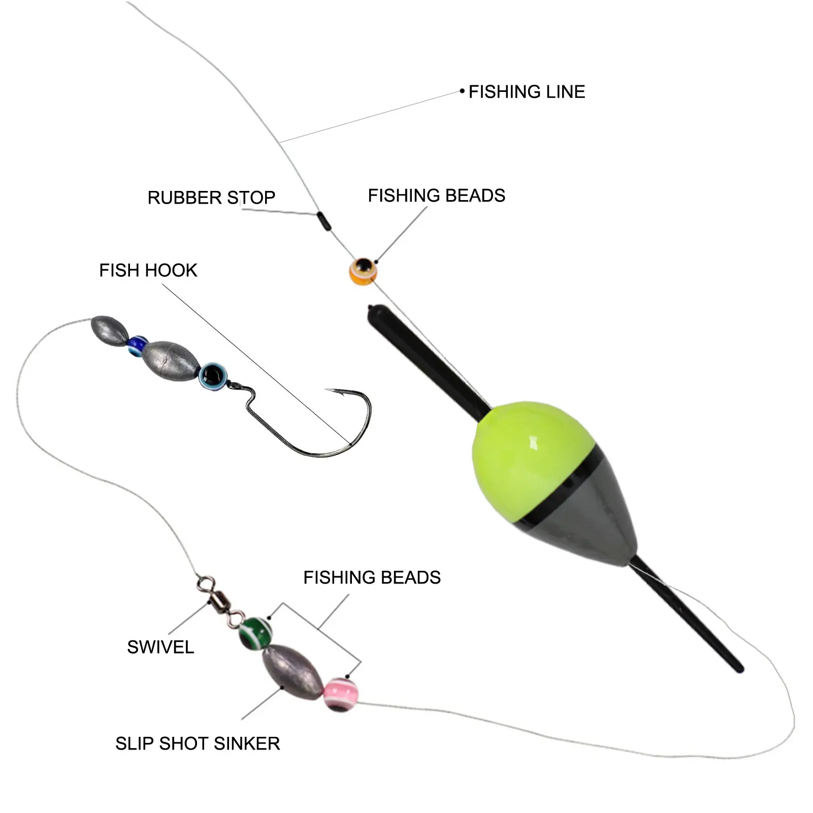 10pcs Fishing Floats Wood Bobbers Cork Lighted Paulownia Buoy  7.5cm Buoyancy 2g Fishing Tackle Accessories Pesca