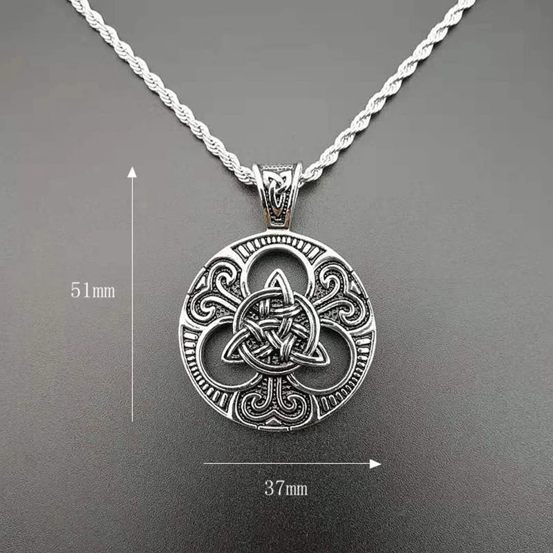 Панк Ретро Золото Серебро Цвет Нержавеющая сталь кельтский концентрический