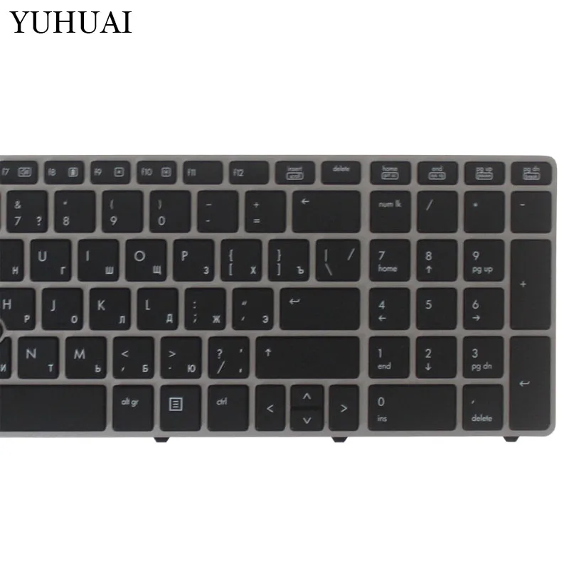 Новая русская клавиатура для hp EliteBook 8560p 8570P 8560B 6560b 6565b 6560P RU Клавиатура для ноутбука с мышкой полюс 701986-251