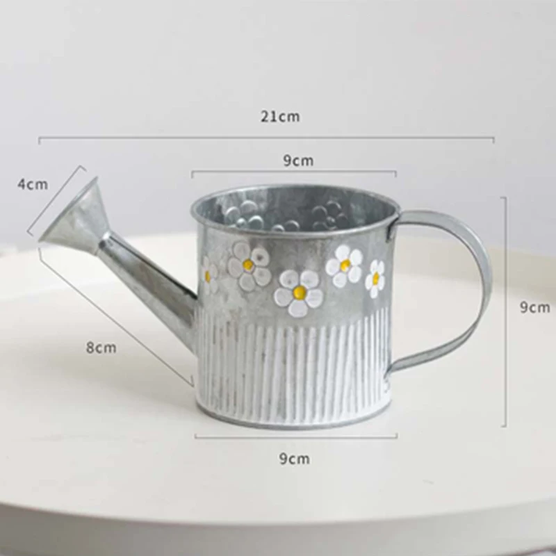 

Succulent Planter Pot Vintage Dried Flower Vase Tin Flower Pot Hanging Planter Basket Plant Hanging Storage Garden Decoration