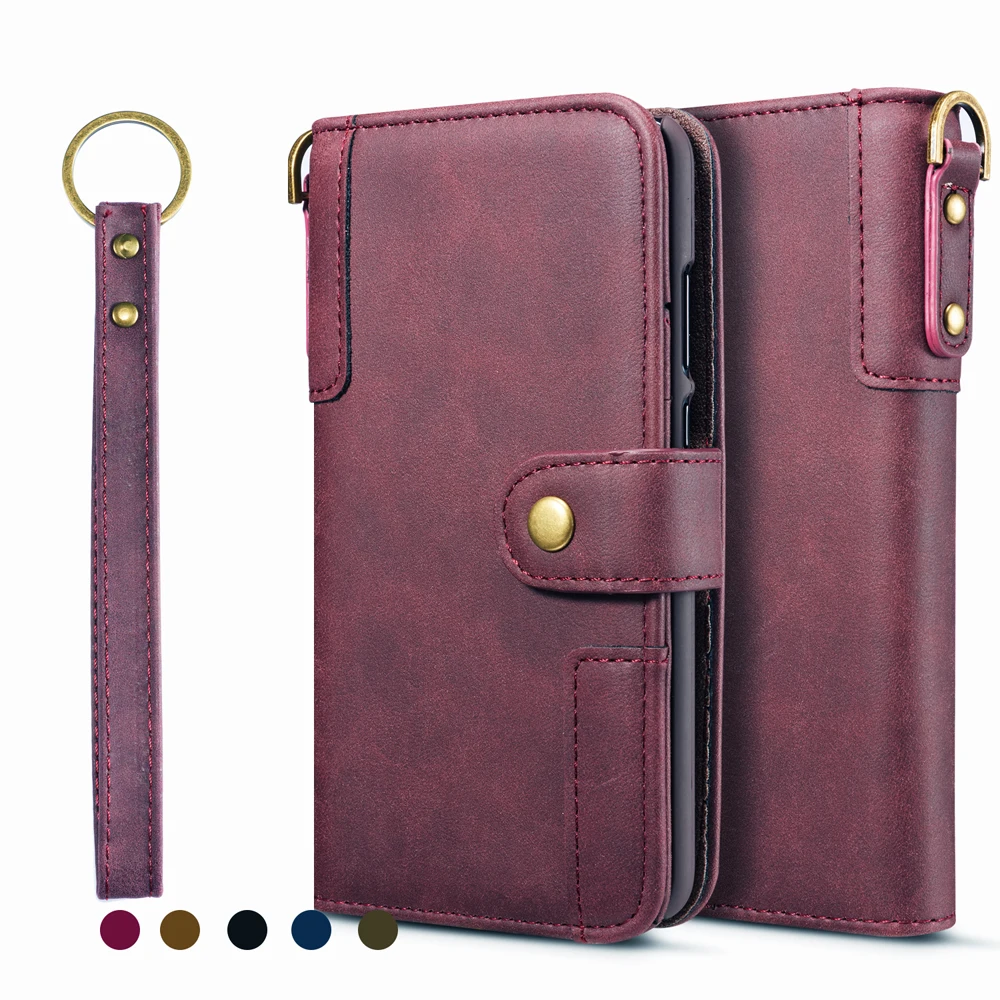 

Luxury Wallet Bag Phone Case For Huawei P30 / P30Pro / P30Lite / Nova 4E Pocket Card-Slot Magnetic Button Flip Cover Coque