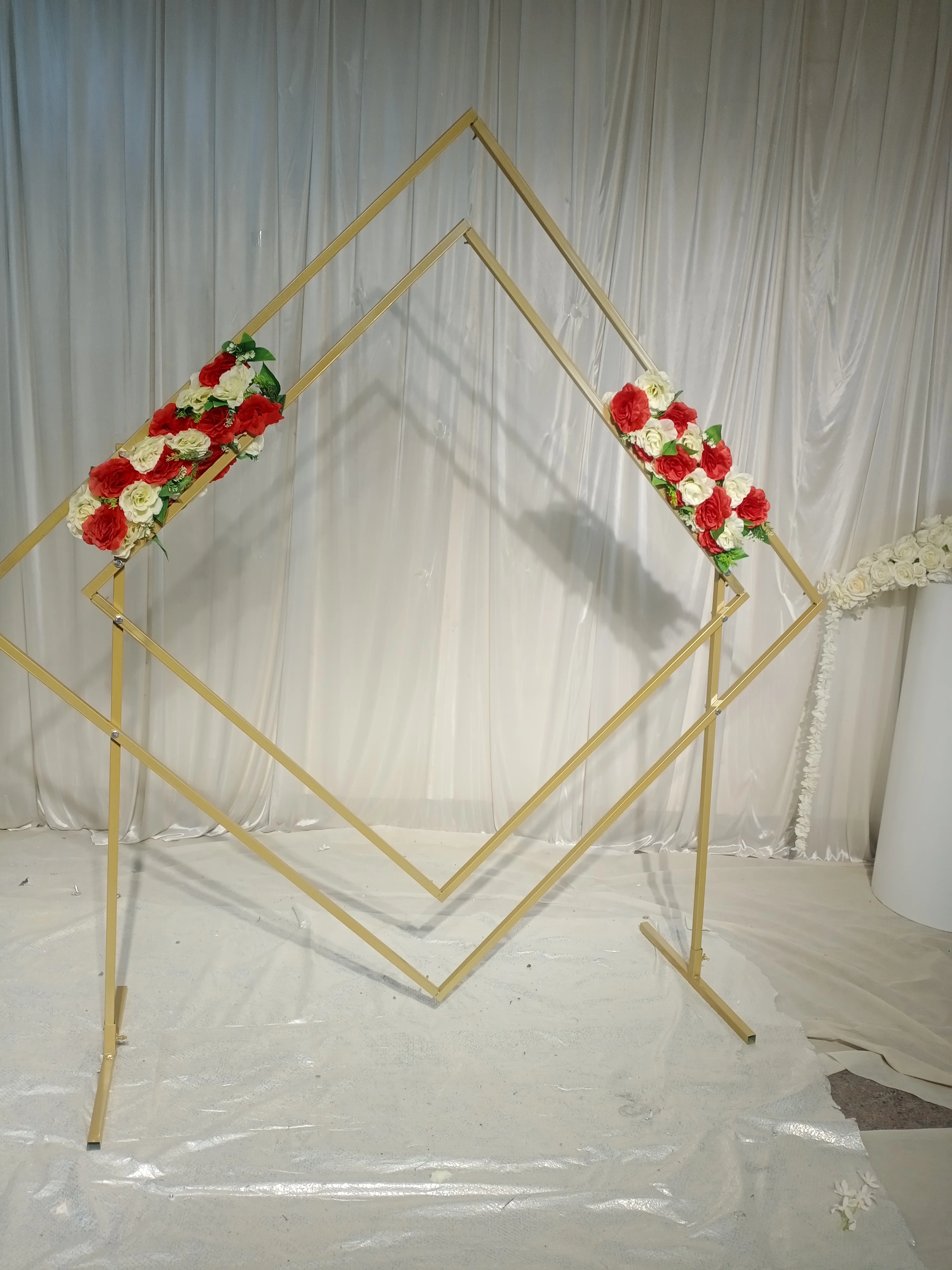 Металлическая ромб свадебная АРКА кованая железная квадратная Арка