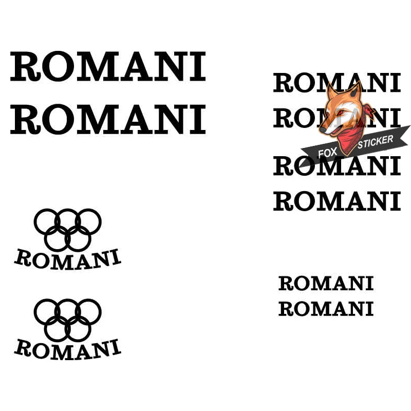 

Bicycle Frame Stickers Road Bike Mountain Bike MTB Track Bike TT Bike Cycle Decal Reflective Stickers for ROMANI Sticker