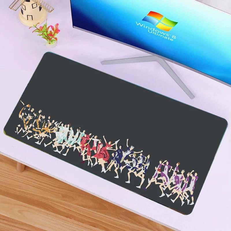 Коврик для мыши Haikyuu с японским аниме большие коврики игровой Настольный коврик