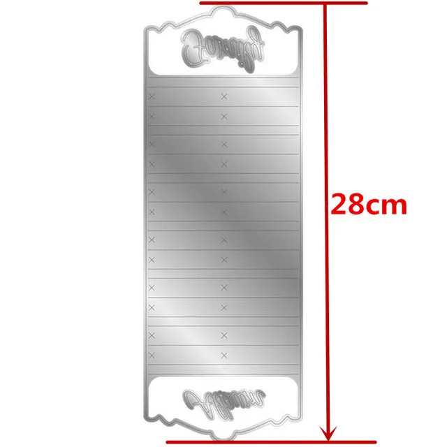 

2021 Album spine Metal Cutting Dies 105*287 MM Diy Scrapbooking Photo Album Decorative Embossing PaperCard Crafts Mold
