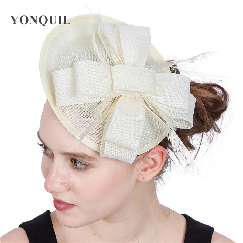 Шляпка Вуалетка женская с имитацией под пояс модный головной убор невесты цвета