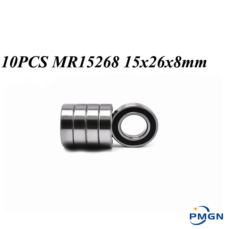 

10pcs 15268-2RS GCR15 High quality ball bearing 15x26x8mm 15268 RS bike wheels bottom bracket repair bearing MR15268