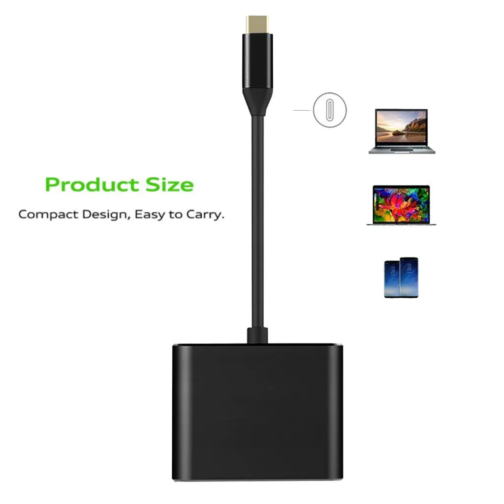 Usb C HDMI Тип Hdmi конвертер адаптер типа к HDMI/USB 3 0/Type-C Алюминий для Macbook Pro Samsung S9 S10 Huawei