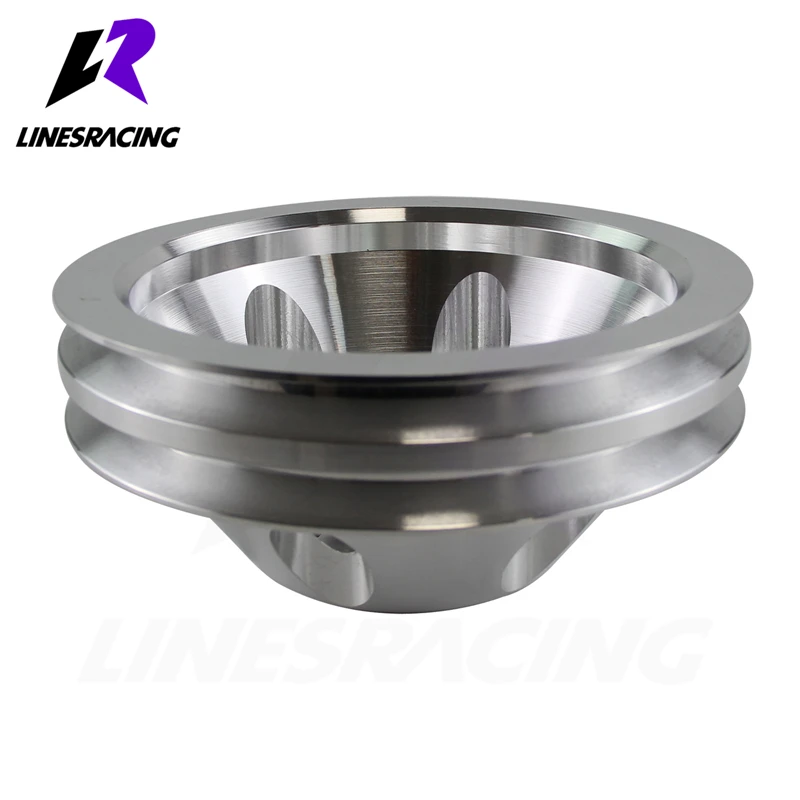 

Fit for Small Block Chevy Water Pump Pulley Long Pump Aluminum 2 Grooves LWP Small Block Chevy 350 383 400