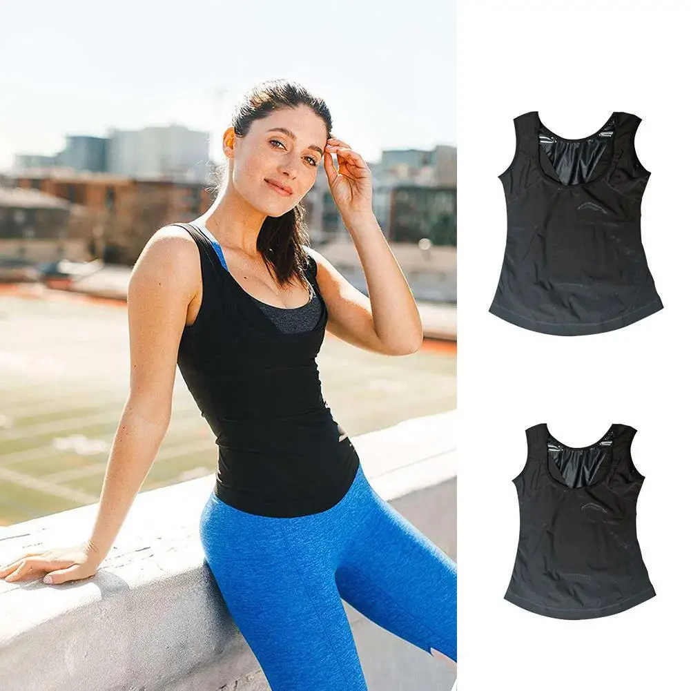 

Men And Women Sweatsuit Sports Shapewear Trainer Slimming Body Sports Fat Tops Vest Burning Fitness Shaper Sportswear Sweat Q0L5