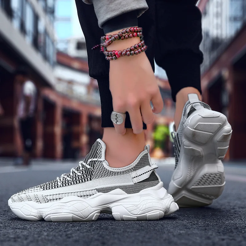 Men's shoes autumn and winter new shock absorption anti-skid sneakers wear running |