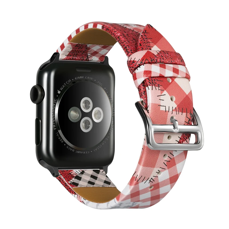 Кожаный ремешок для apple watch band 42 мм 38 44 40 iwatch series 5/4/3/2/1 аксессуары часов|Ремешки