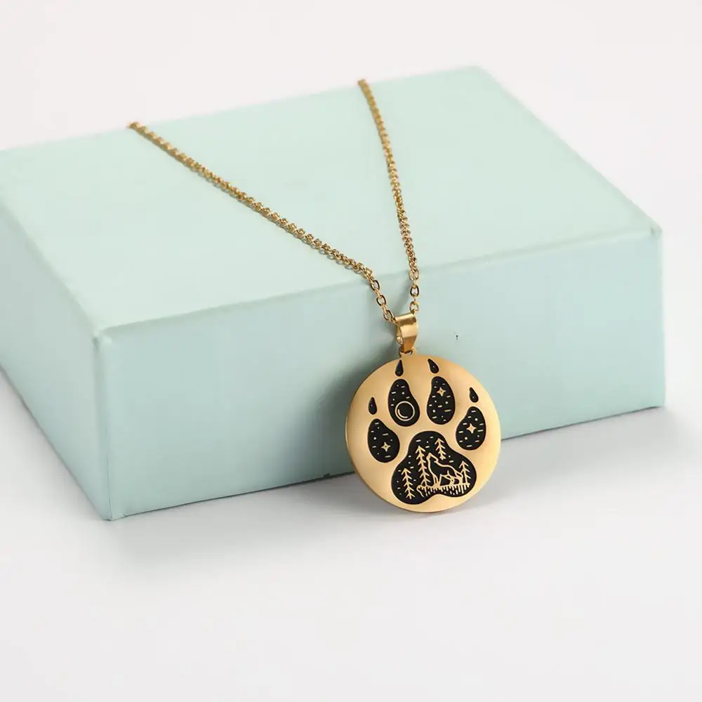 Майшопе 316L золото Цвет из нержавеющей стали Сталь головы собаки в форме собачьей