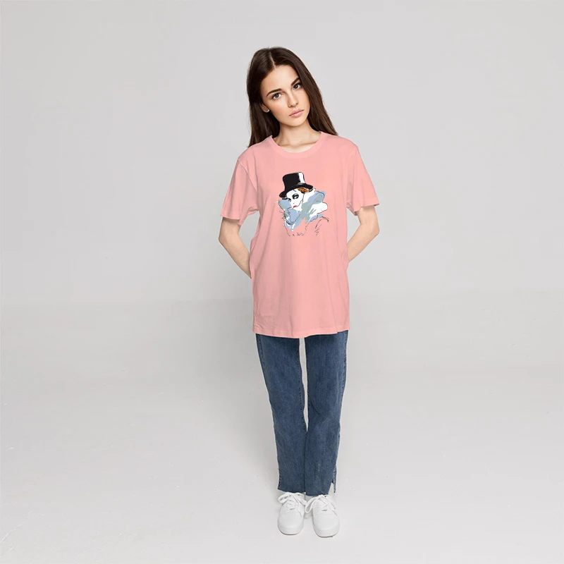 

Magician Printing Tshirts Female Fashion Quality T-shirt Simplicity Summer Crewneck Tshirt Summer Breathable Female T-shirts