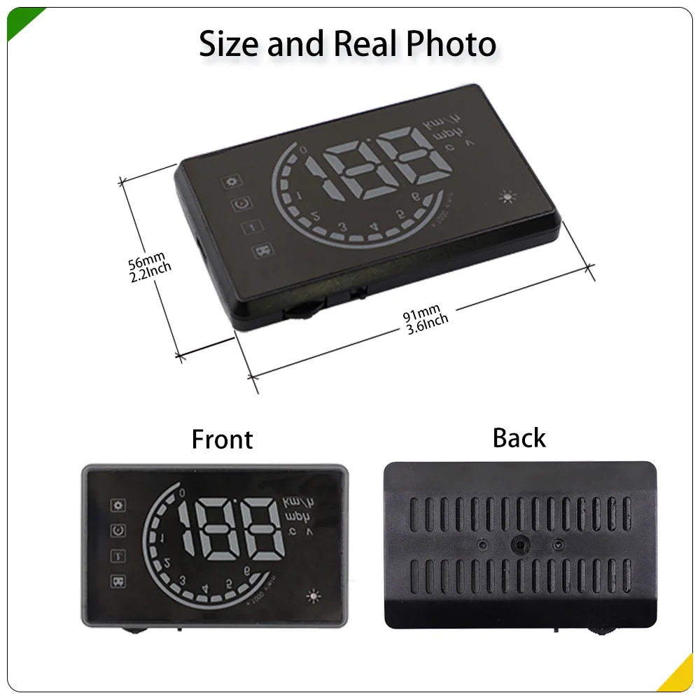 Vjoycar дешевые OBD2 HUD Дисплей лобовое стекло скорость проектор охранная