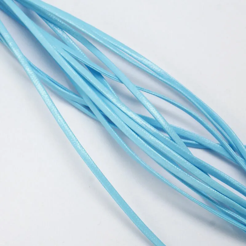 

100 ярдов/комплект 2x1 мм Шнур из искусственной кожи плоский из искусственной кожи для самостоятельного изготовления ювелирных изделий Аксес...