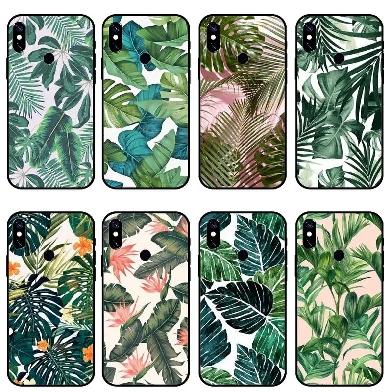 

Retro Leaves Flowers phone case for Xiaomi Redmi 7 8 9t a3Pro 9se k20 mi8 max3 lite 9 note 9s 10 pro cover funda coque