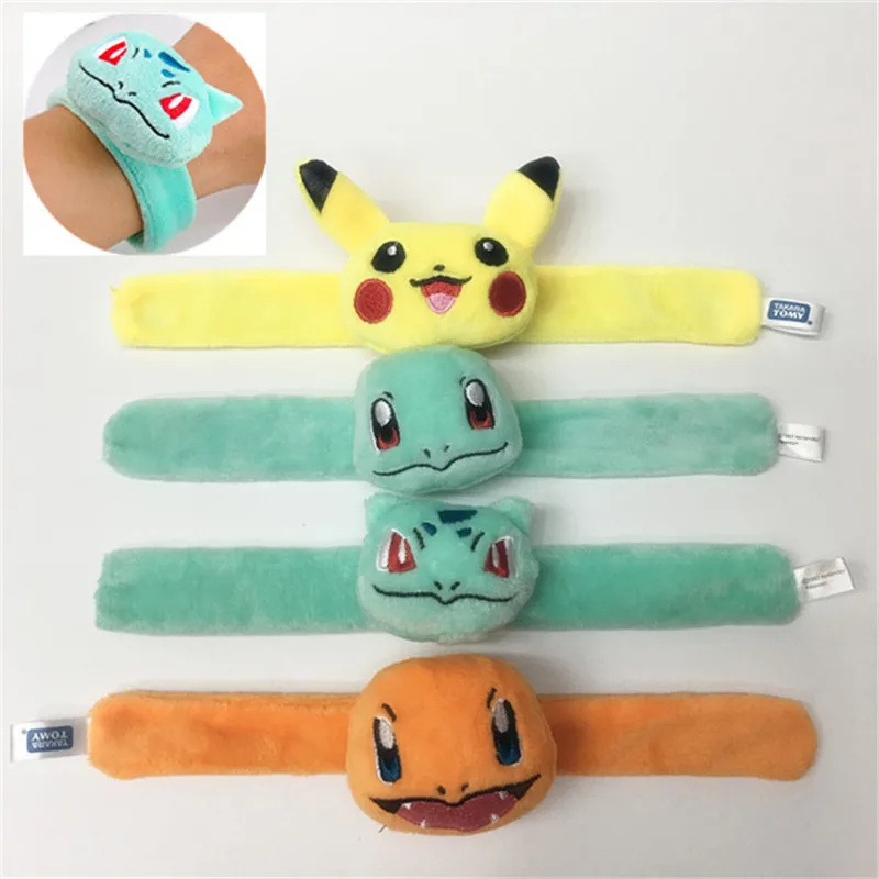 TAKARA TOMY Pokemon чучела Пикачу Плюшевые игрушки kawaii милые мягкие счастливые куклы мини Ручные игрушки-линейки подарок детям Рождество