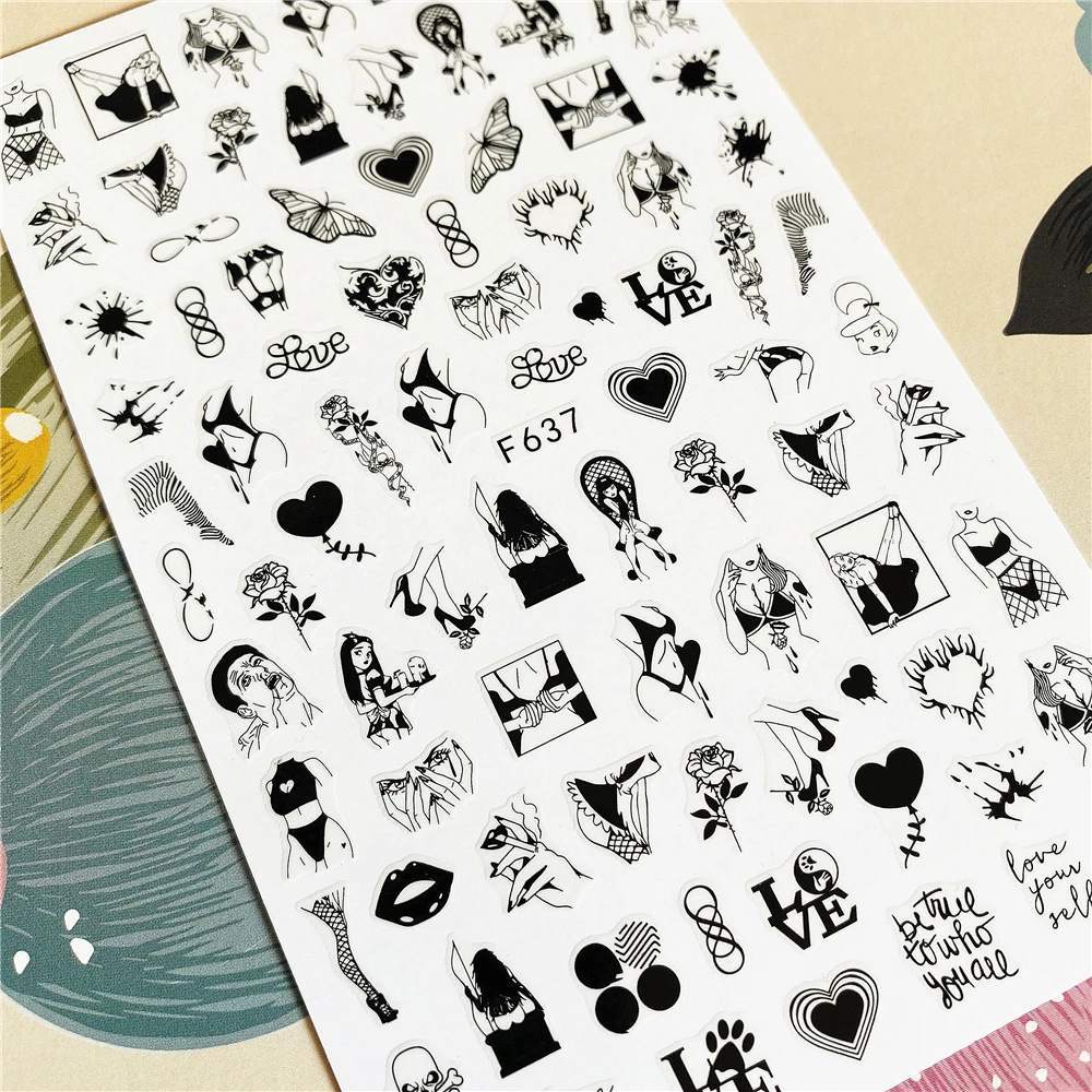 Женская мода сексуальная красота 3D наклейка для ногтей украшение | Красота и