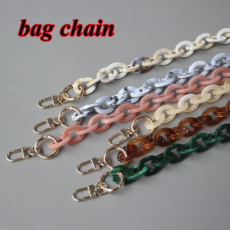 

Baroque Vintage Bags Chain Acrylic Resin Bag Chain Thick Chain DIY Replacement Shoulder Crossbody Handle Bag Strap 45/80/120cm