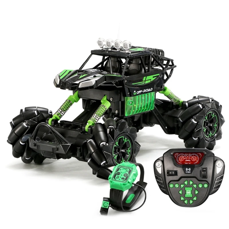 

2.4G watch potential induction remote control four-wheel stunt off-road vehicle T5EC