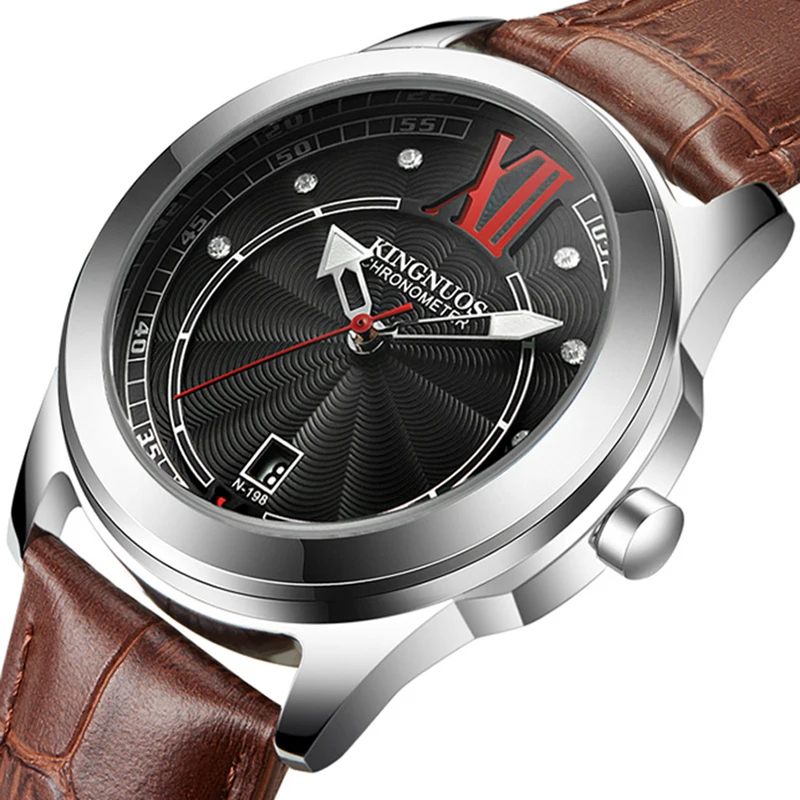 Часы мужские кварцевые с римскими цифрами из нержавеющей стали|Кварцевые часы| |