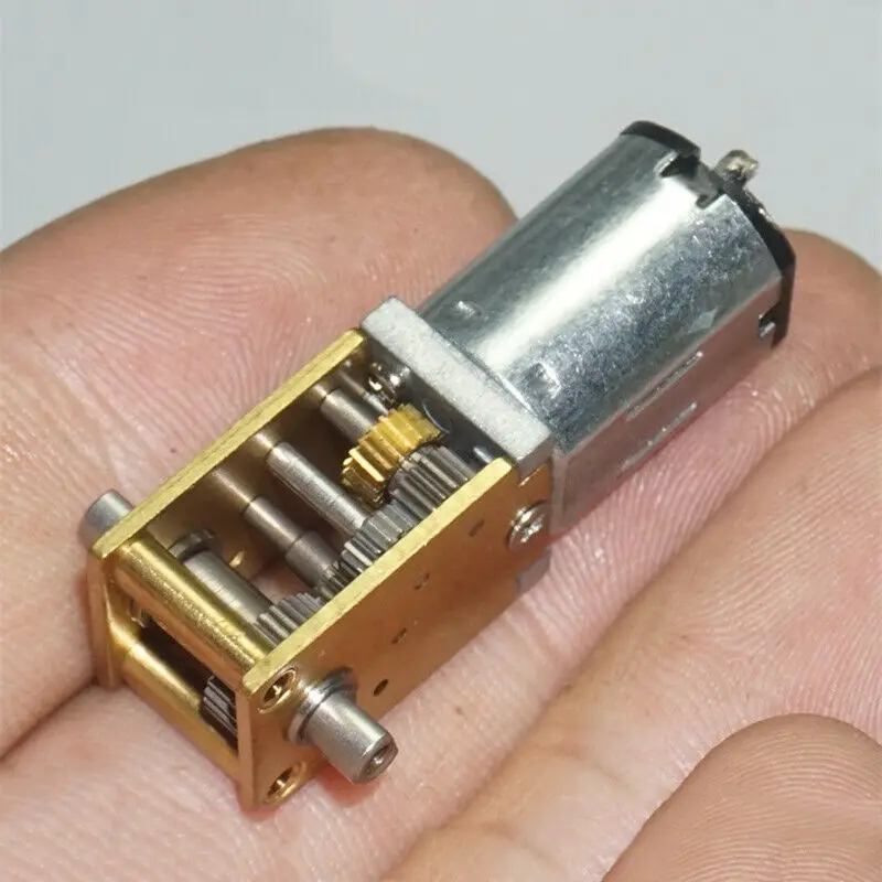 Micro N20 полностью металлический червь коробка передач редукторный двигатель DC 3V 450