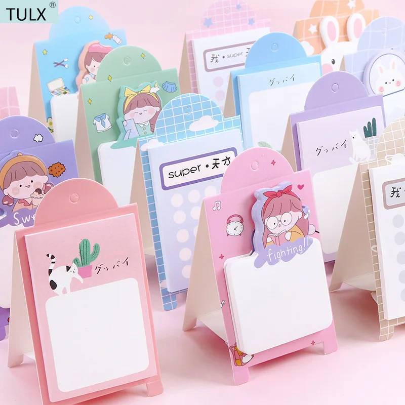 

TULX40PIECE kawaii memo pad stationary paper notepads stationery cute school supplies
