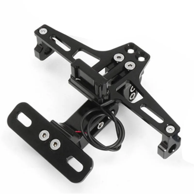 Cnc рамка мотоцикла номерной знак держатель кронштейн со светодиодной подсветкой