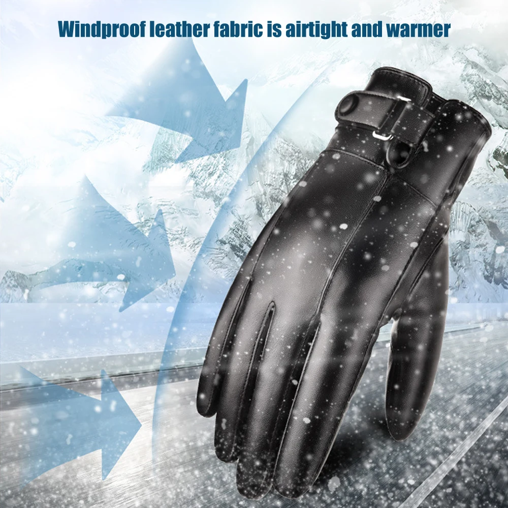 L.Mirror 1 пара модные зимние перчатки с сенсорным экраном теплые из искусственной