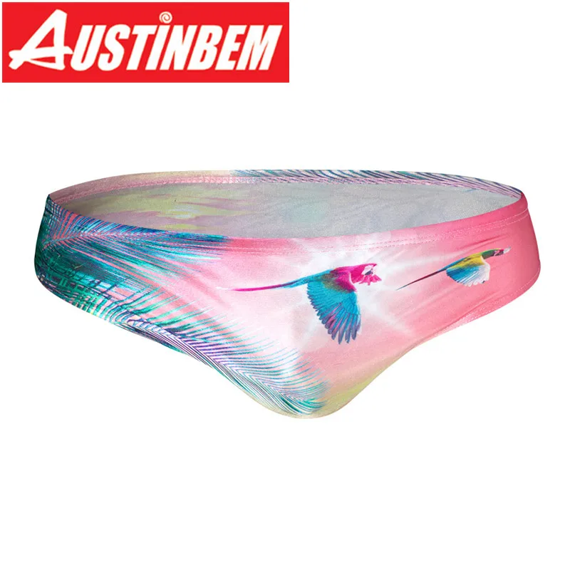 Austinbem Sungas De Praia Ho Для мужчин s 2020 пикантные Цвет Цветочный принт Треугольники