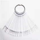 Накладные ногти ROSALIND, накладные цветные карточки, прозрачное белое кольцо с пряжкой, инструменты для демонстрации дизайна ногтей, аксессуары для маникюра