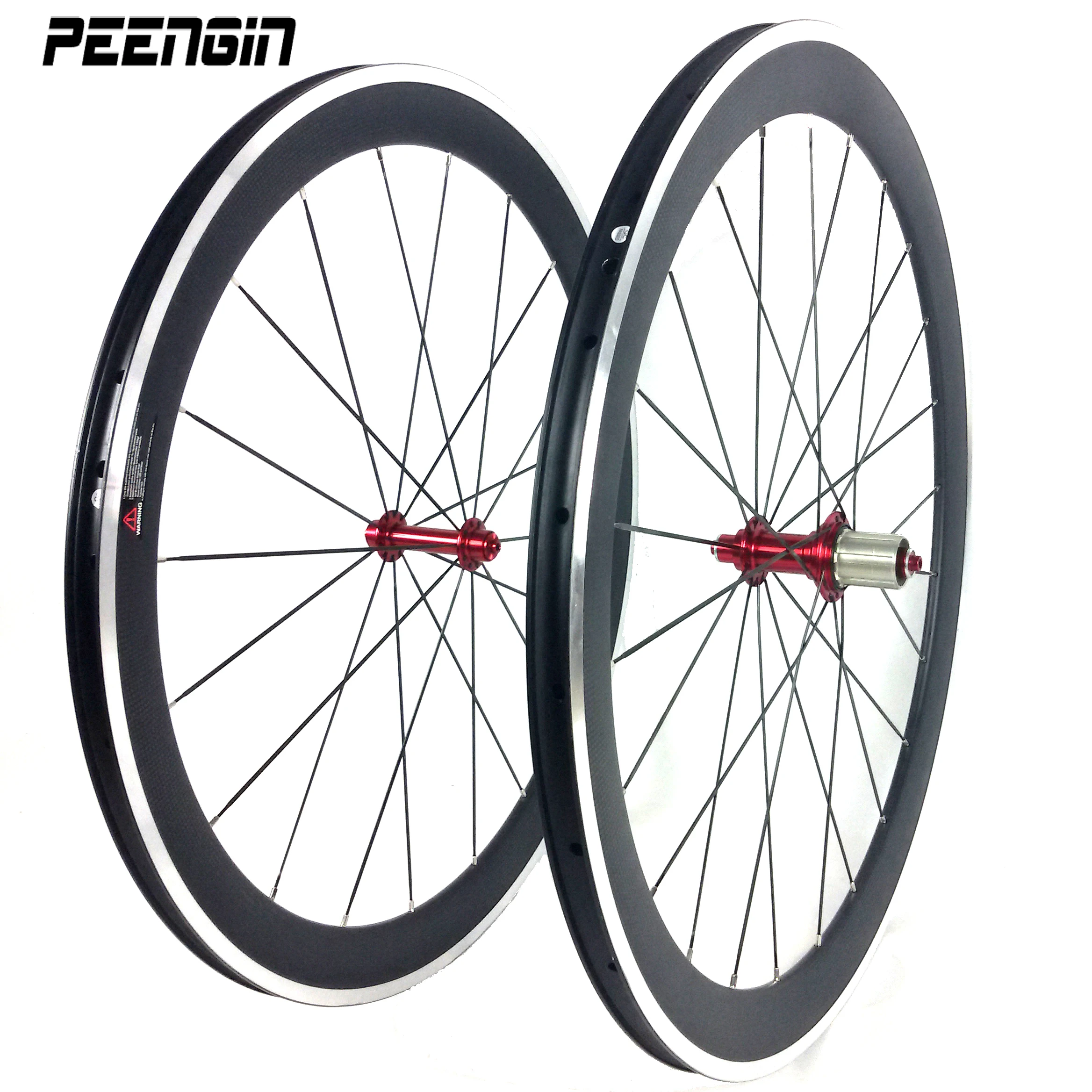 

carbon alloy clincher wheelset 50mm 700C carbon alloy road wheels 23mm/25mm wide ODM factory sales nice quality 2 years warranty