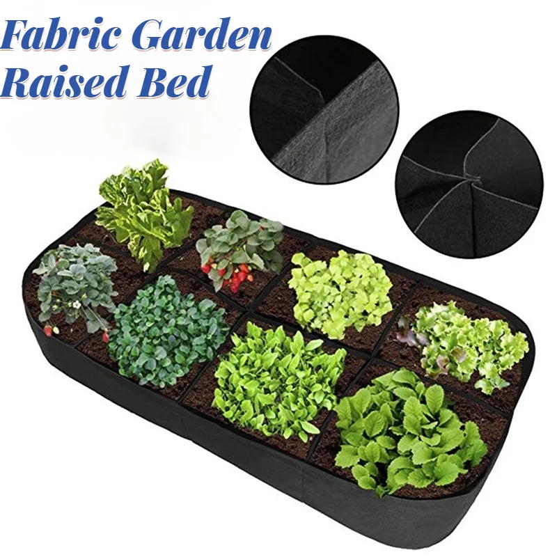 Фетровый контейнер для выращивания овощей 4/8 ячеек ткань садовые цветочные